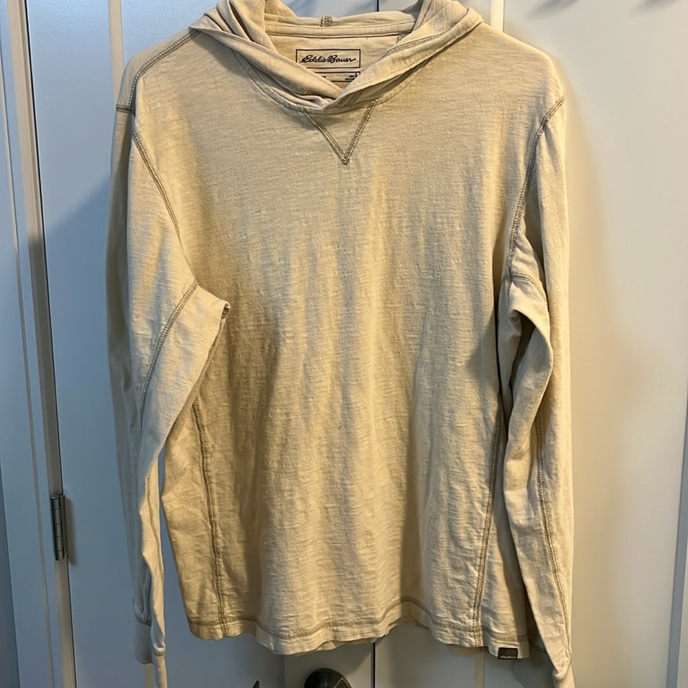 Eddie Bauer Tan Hooded long sleeve